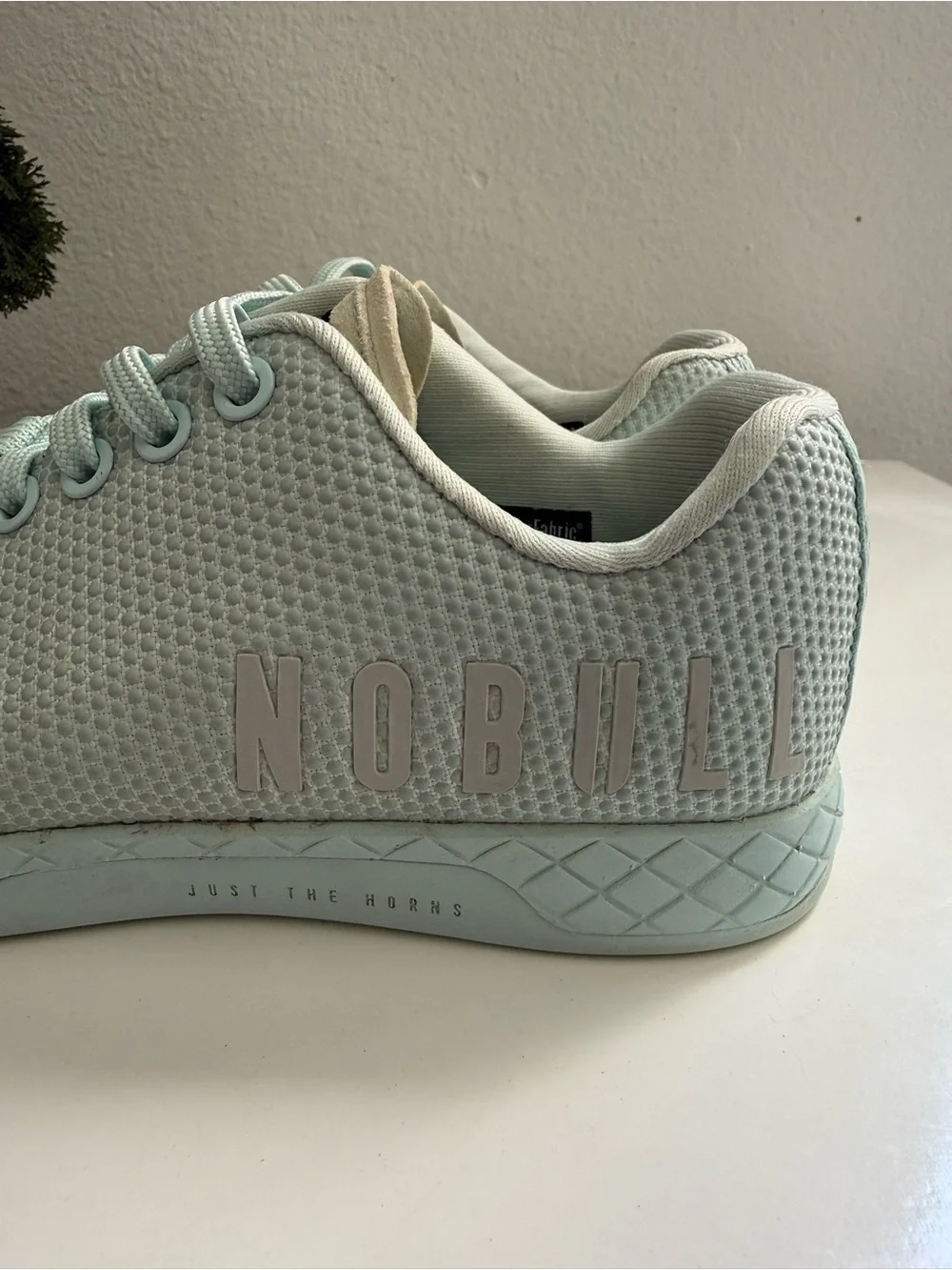 NOBULL outwork trainer Women size 5 Pale Mint Mesh Sneakers